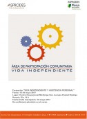 El equipo técnico del Servicio de Vida independiente Asprodes imparte una formación sobre el desempeño de la asistencia personal